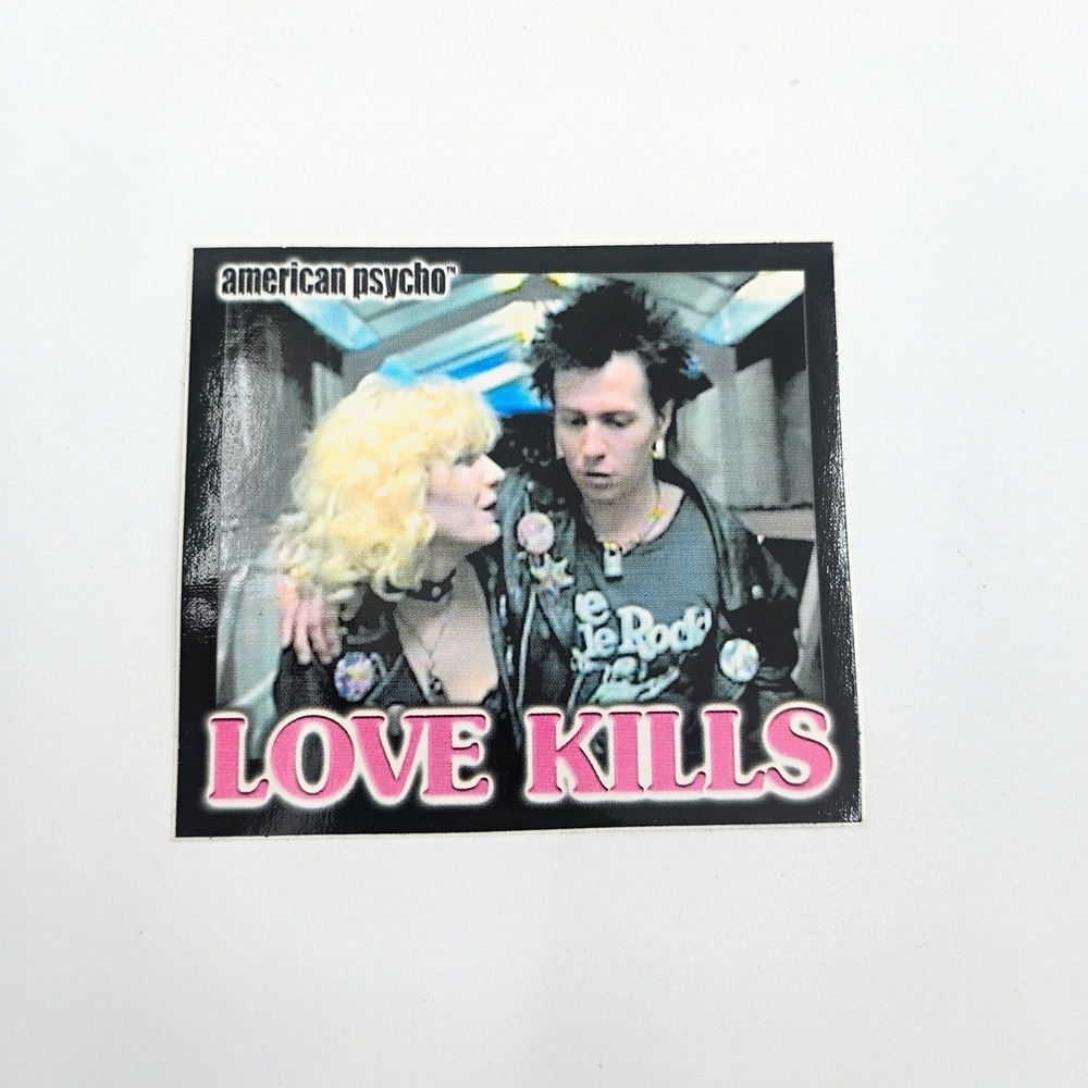 Serial Killer Clothing Love Kills Vinyl Sticker Decal Punk Rock Sex Pistols VTG